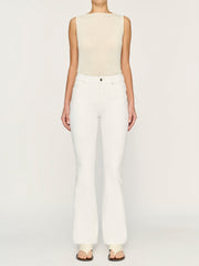 DL1961 BRIDGET BOOT HIGH RISE INSTASCULPT 31.5" WHITE