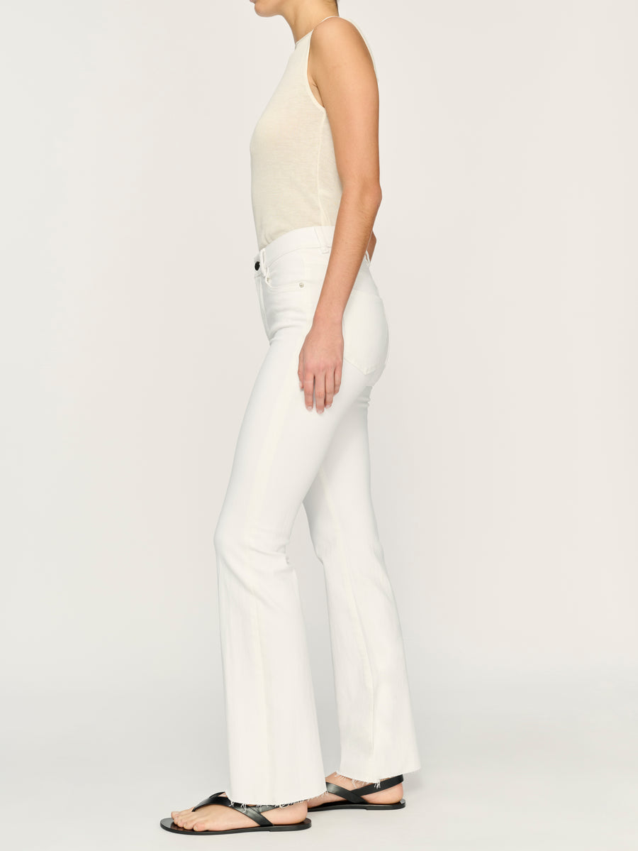 DL1961 BRIDGET BOOT HIGH RISE INSTASCULPT 31.5" WHITE