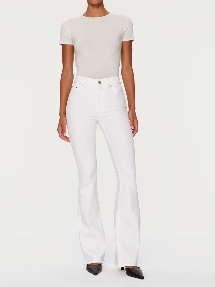 DL1961 BRIDGET BOOT HIGHRISE INSTASCULPT 33" WHITE