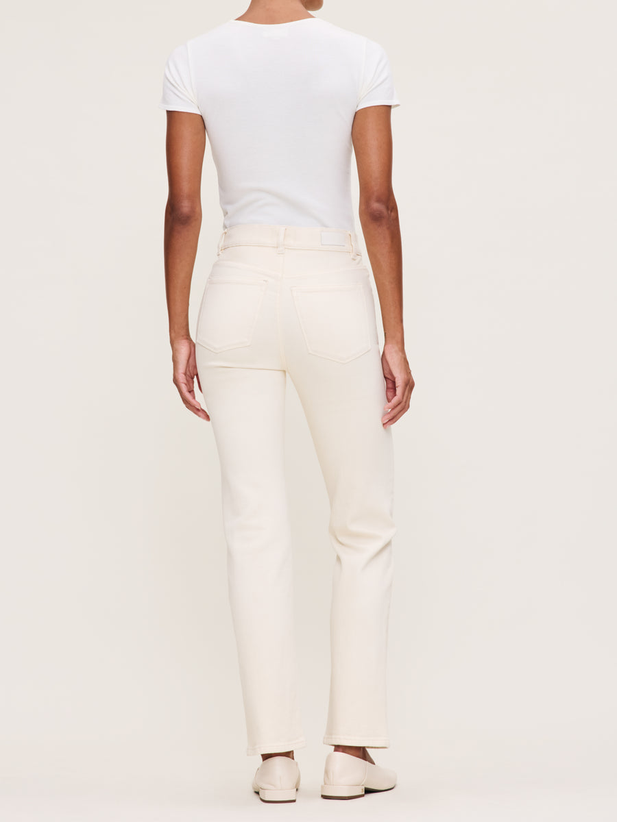 DL1961  HALLE STRAIGHT  HIGH RISE INSTASCULPT 29' ECRU