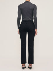 DL1961  MARA STRAIGHT MID RISE  INSTASCULPT ANKLE BLACK