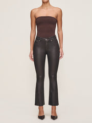 DL1961 BRIDGET BOOT HIGH RISE INSTASCULPT CROP CHOCOLATE COATED