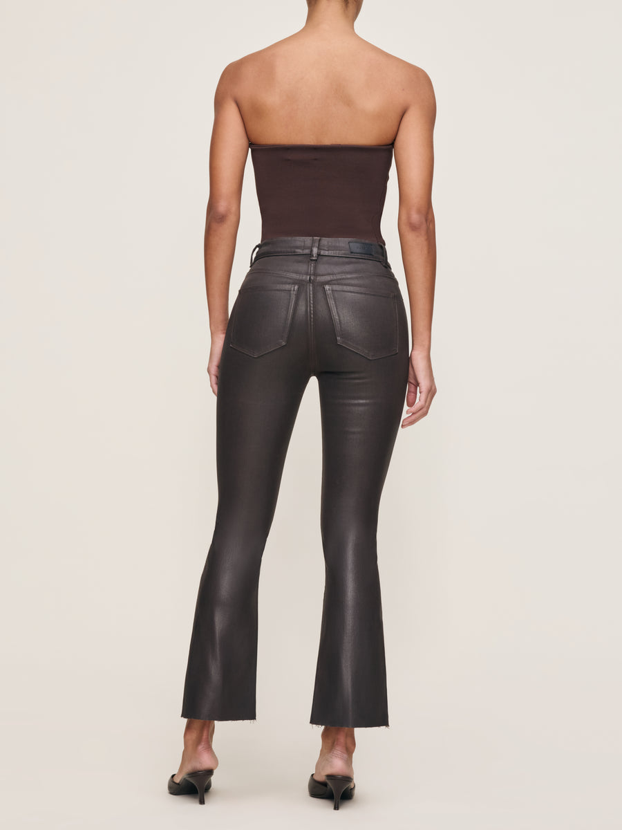 DL1961 BRIDGET BOOT HIGH RISE INSTASCULPT CROP CHOCOLATE COATED