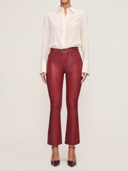 DL1961 BRIDGET BOOT HIGH RISE  INSTASCULPT CROP CHERRY COATED