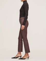 DL1961 BRIDGET BOOT HIGH RISE INSTASCULPT CROP TOFFEE COATED