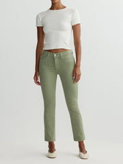 DL1961 MARA STRAIGHT MID RISE INSTASCULPT ANKLE - SUPERGREENS