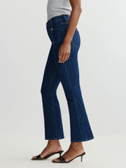 DL1961 BRIDGET BOOT HIGH RISE INSTASCULPT CROP - DEEP SAPPHIRE
