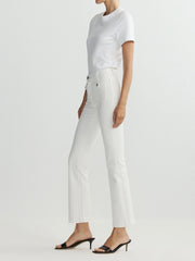 DL1961 BRIDGET BOOT HIGH RISE INSTASCULPT CROP - PORCELAIN