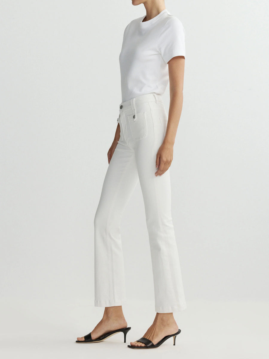 DL1961 BRIDGET BOOT HIGH RISE INSTASCULPT CROP - PORCELAIN