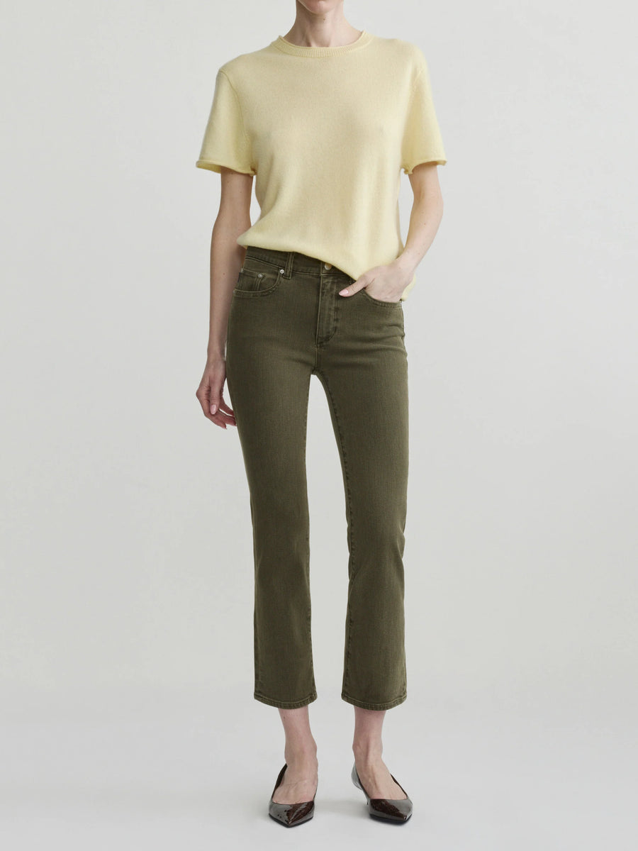 DL1961 MARA STRAIGHT MID RISE INSTASCULP ANKLE - PINE