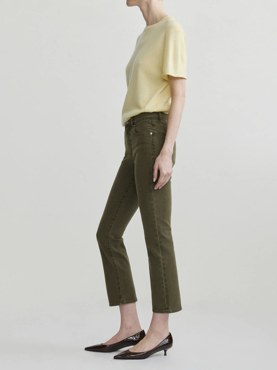 DL1961 MARA STRAIGHT MID RISE INSTASCULP ANKLE - PINE