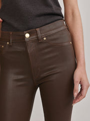 DL1961 BRIDGET BOOT HIGH RISE INSTASCULPT CROP - BROWNSTONE COATED
