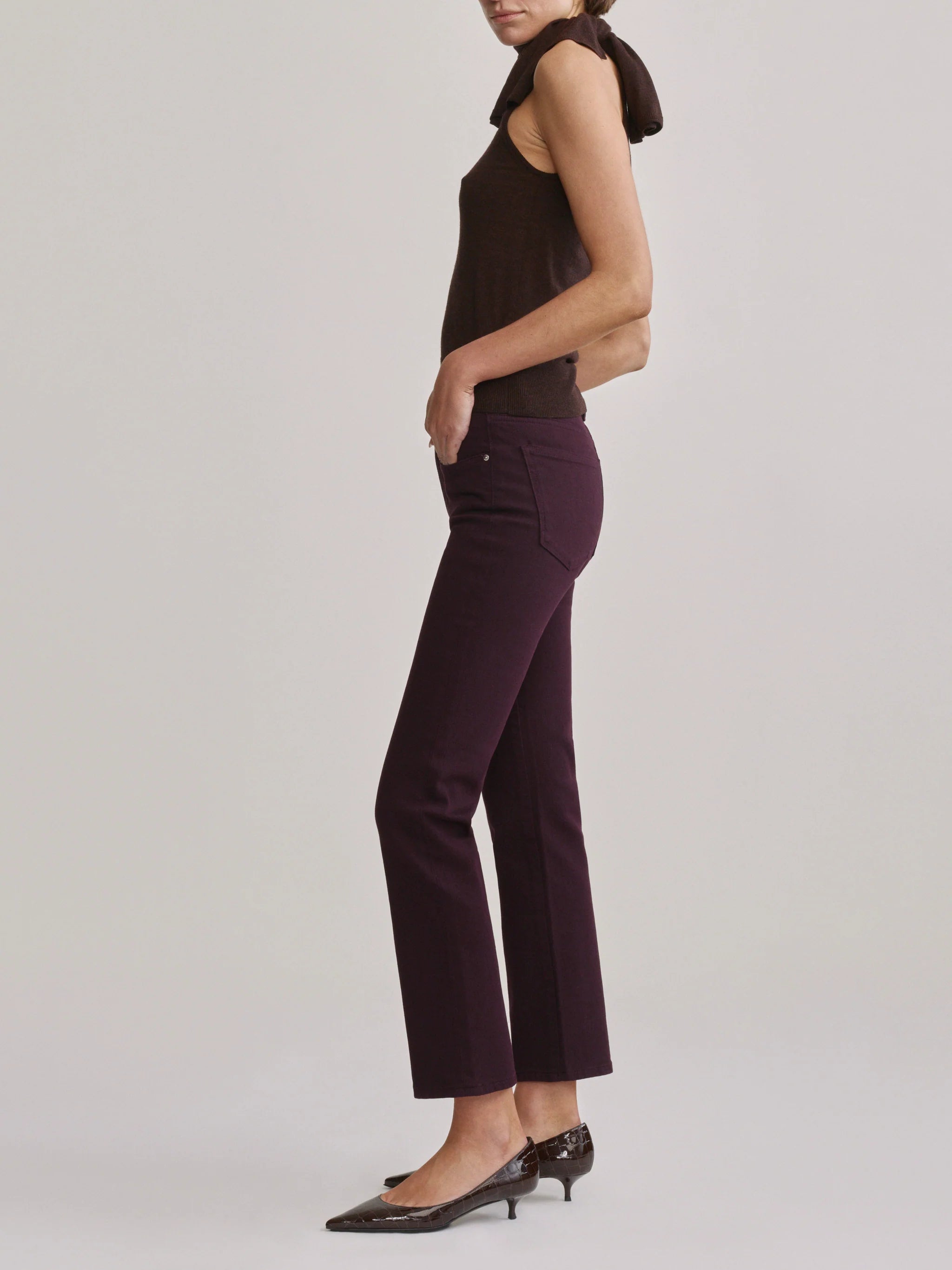 DL1961 MARA STRAIGHT MID INSTASCULP ANKLE  - VIOLA