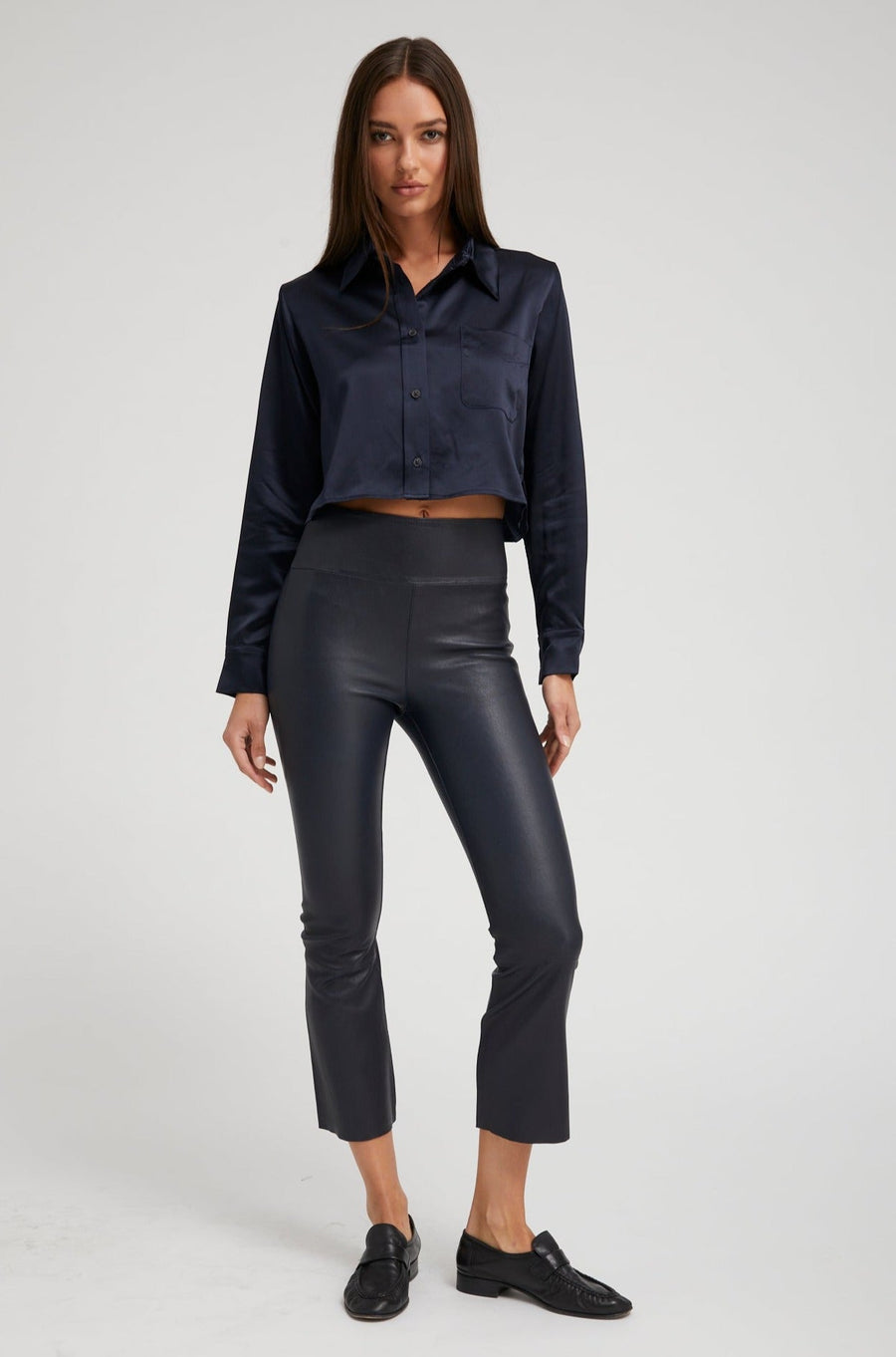 SPRWMN  CROP FLARE - MIDNIGHT
