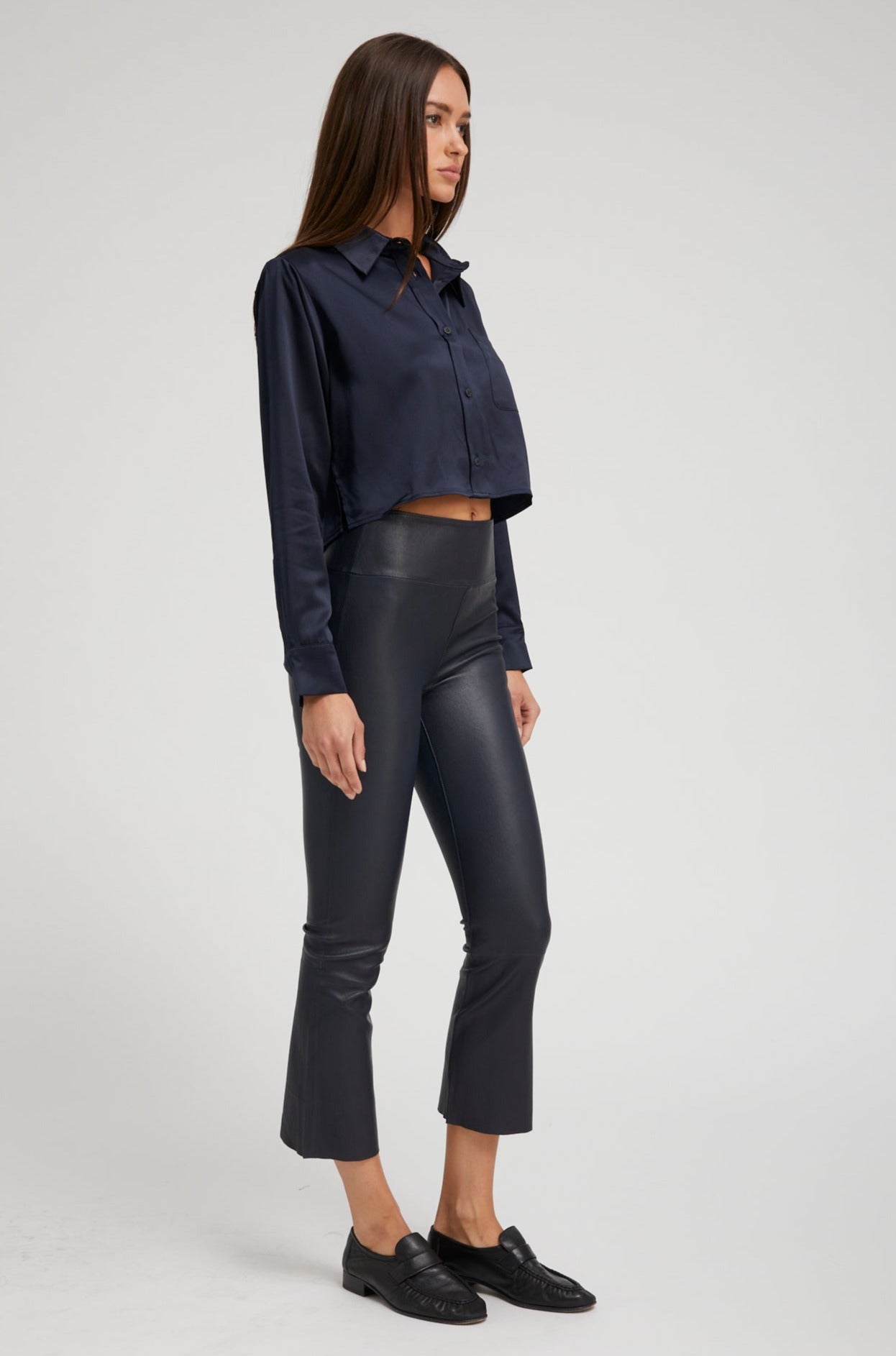 SPRWMN  CROP FLARE - MIDNIGHT
