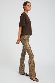 SPRWMN MICRO FLARE TAN PYTHON