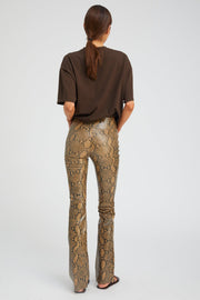 SPRWMN MICRO FLARE TAN PYTHON