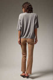 SPRWMN SUEDE ANKLE FLARE - TAUPE