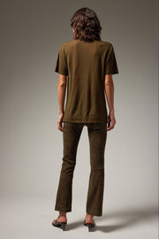 SPRWMN SUEDE ANKLE FLARE- LODEN