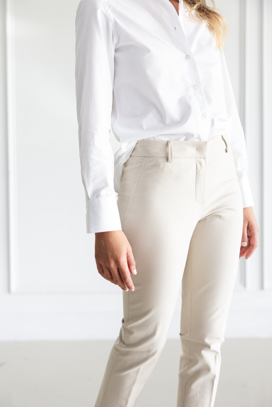 Finamore White Cotton Poplin Shirt