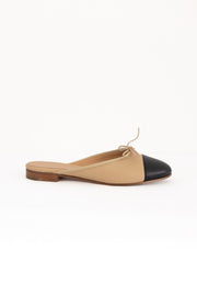UNUTZER BEIGE BLACK MULE