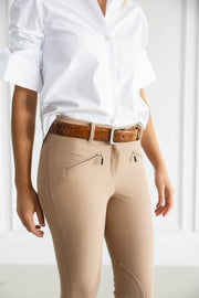 PAMELA HENSON SOHO PANT- CAMEL