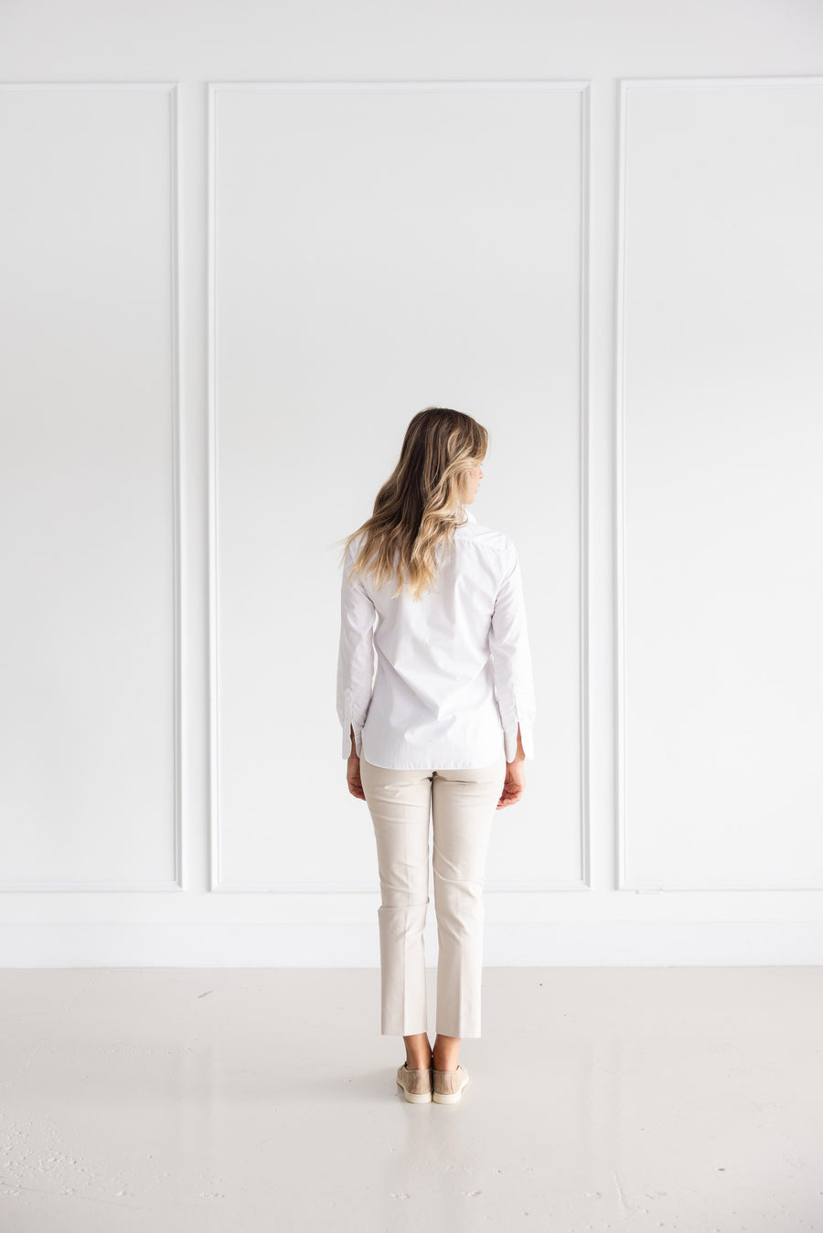 Finamore White Cotton Poplin Shirt