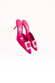 Manolo Blahnik Pink Pump with Jewel