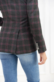 Diane Firsten Windowpane Cashmere Jacket