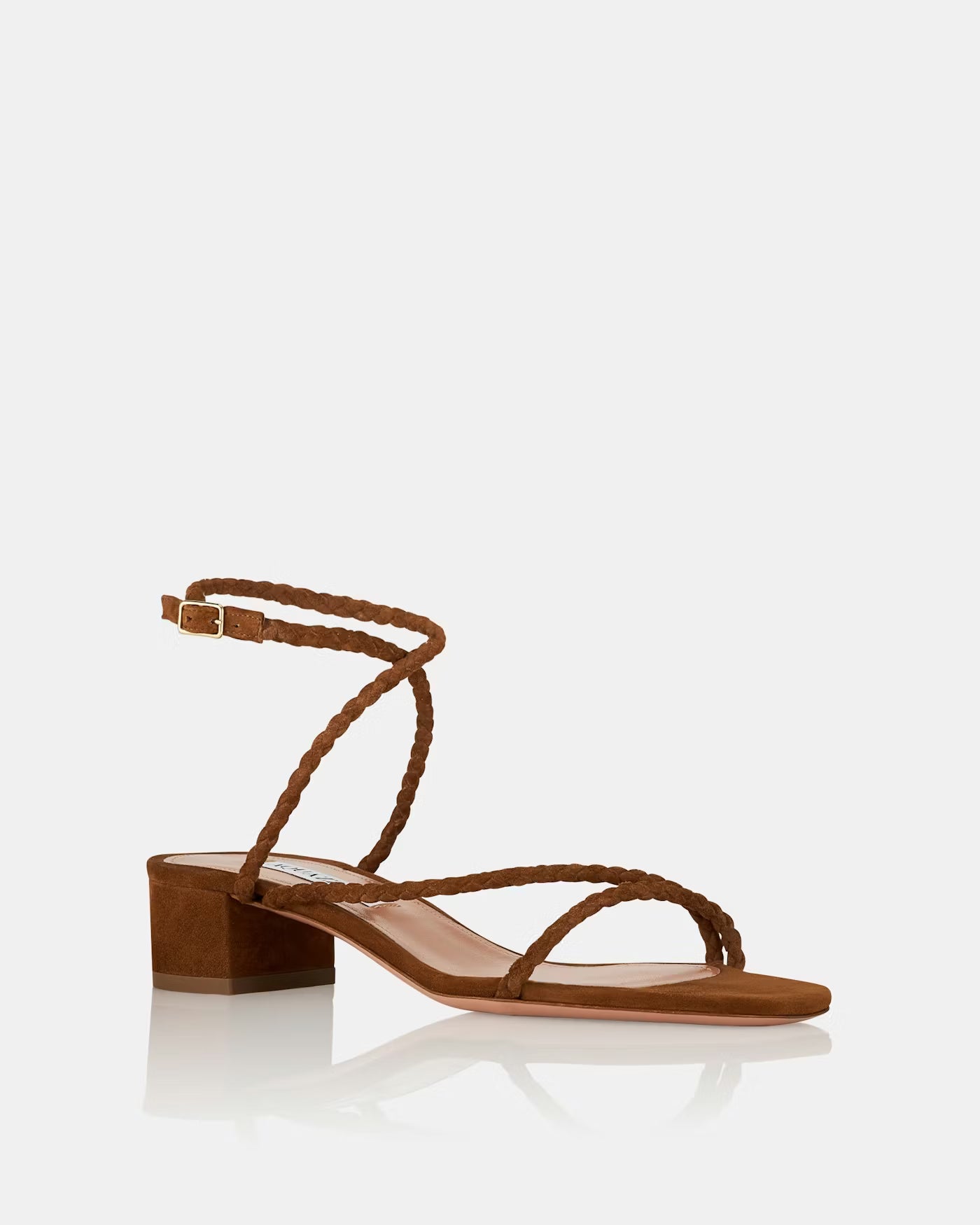 AQUAZZURA LUCA SANDAL - WALNUT