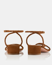 AQUAZZURA LUCA SANDAL - WALNUT