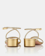 AQUAZZURA LUCA SANDAL - METALLIC