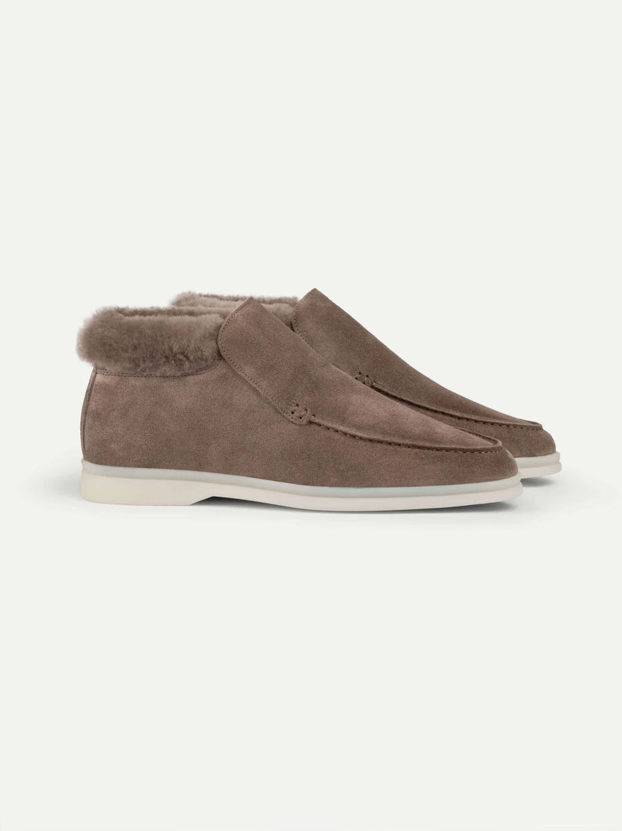 AURELIEN LADY CLASSIC CITY LOAFER FUR - ASH GREY