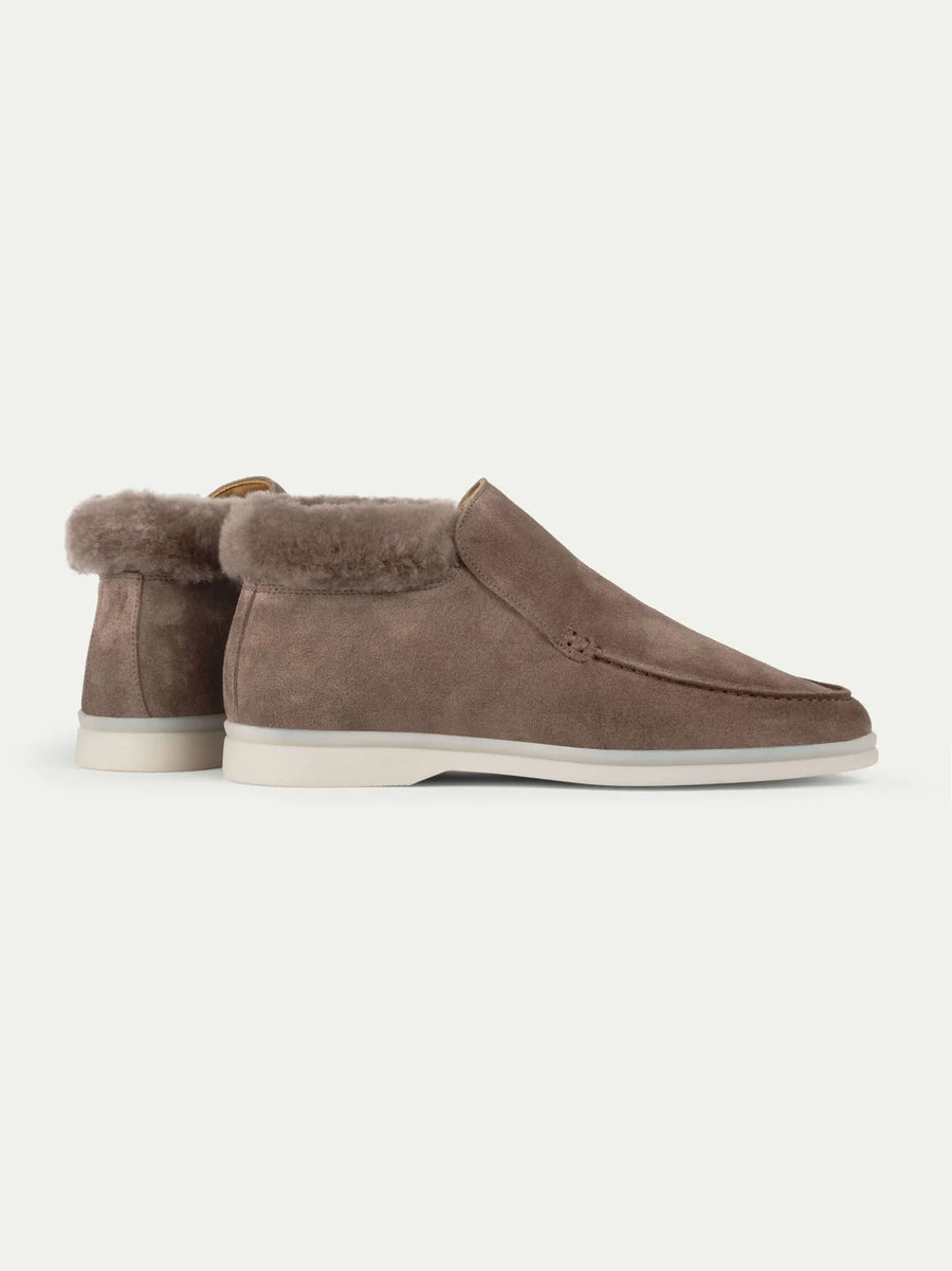 AURELIEN LADY CLASSIC CITY LOAFER FUR - ASH GREY