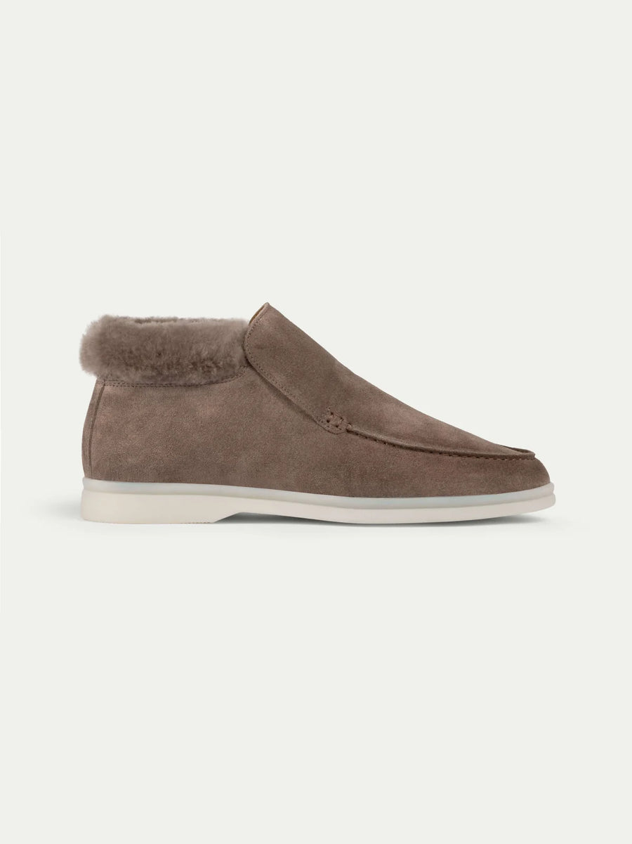 AURELIEN LADY CLASSIC CITY LOAFER FUR - ASH GREY