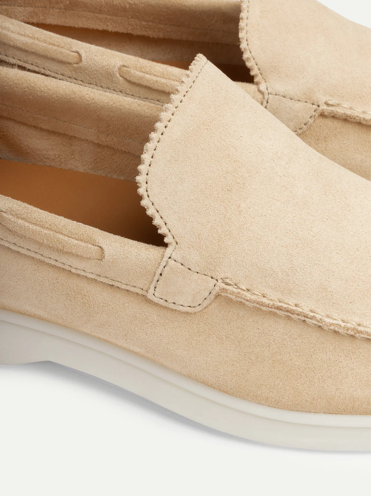 AURELIEN LADY YACHT LOAFERS - LIGHT BEIGE