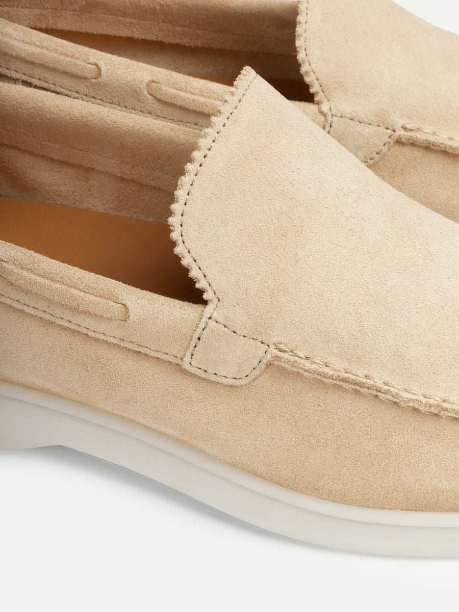 AURELIEN LADY YACHT LOAFERS - LIGHT BEIGE