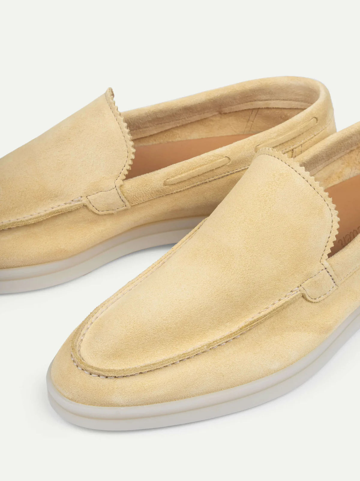 AURELIEN LADY YACHT LOAFERS - LIGHT YELLOW