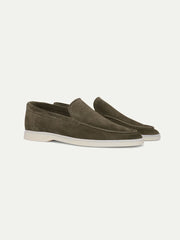 AURELIEN LADY YACHT LOAFERS - OLIVE