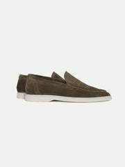 AURELIEN LADY YACHT LOAFERS - OLIVE