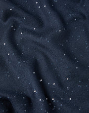 BRUNELLO CUCINELLI CASHMERE AND SILK DIAMOND YARN SCARF- NAVY