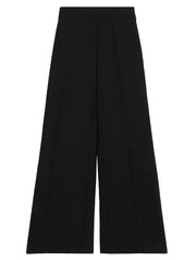 CAROLINA HERRERA HIGHT RISE WIDE LEG WOOL PANT - BLACK