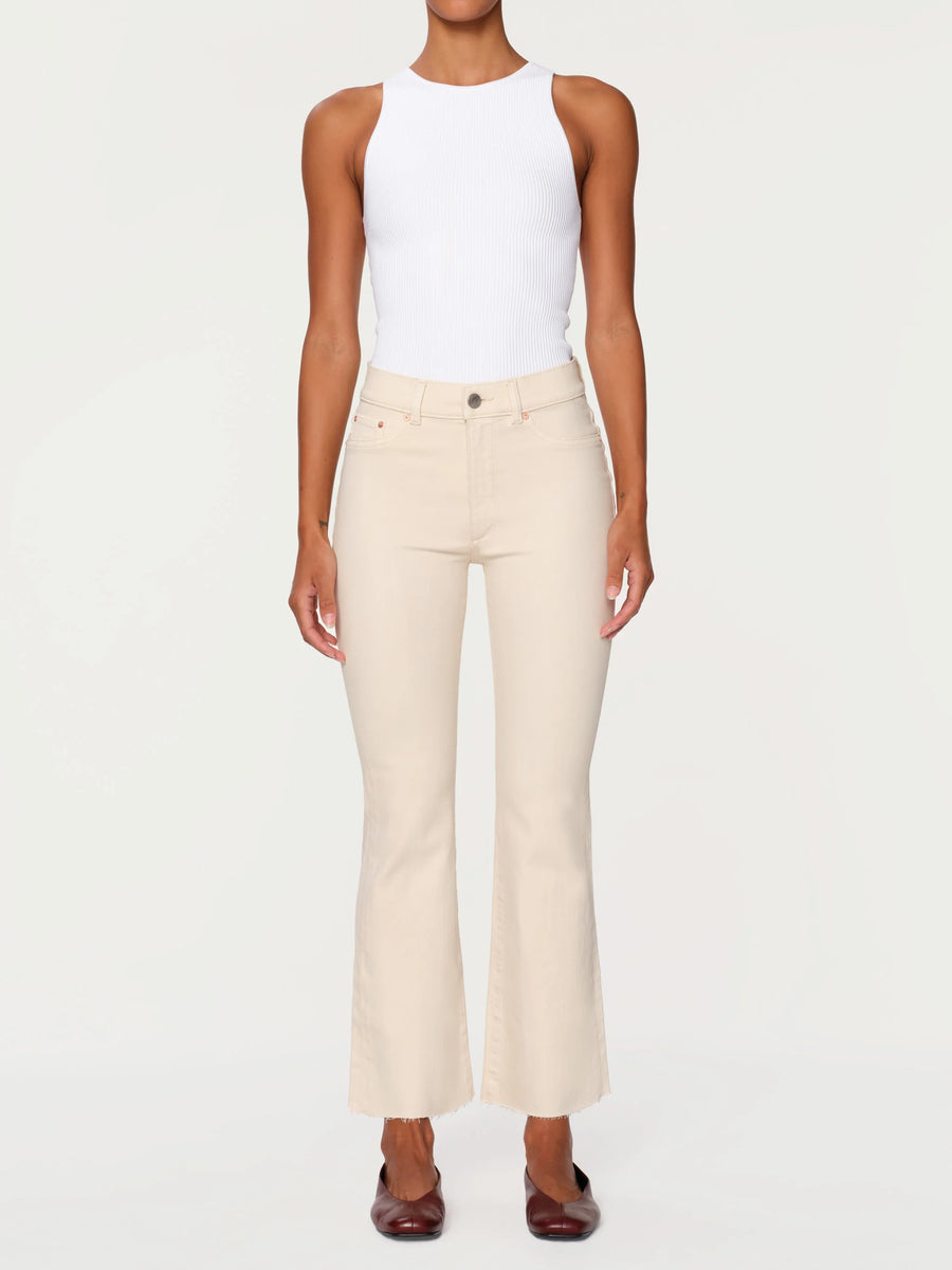 DL1961  BRIDGET BOOT HIGH RISE INSTASCULPT CROP FLAX