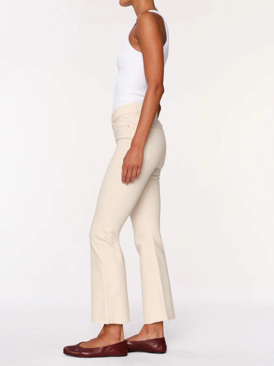 DL1961  BRIDGET BOOT HIGH RISE INSTASCULPT CROP FLAX