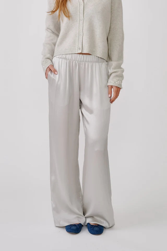 SABLYN BRYNN HIGH RISE PULL ON WIDE LEG PANT - BLIZZARD