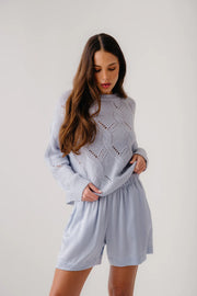 SABLYN BRYNN PULL ON SHORT - WHISPER