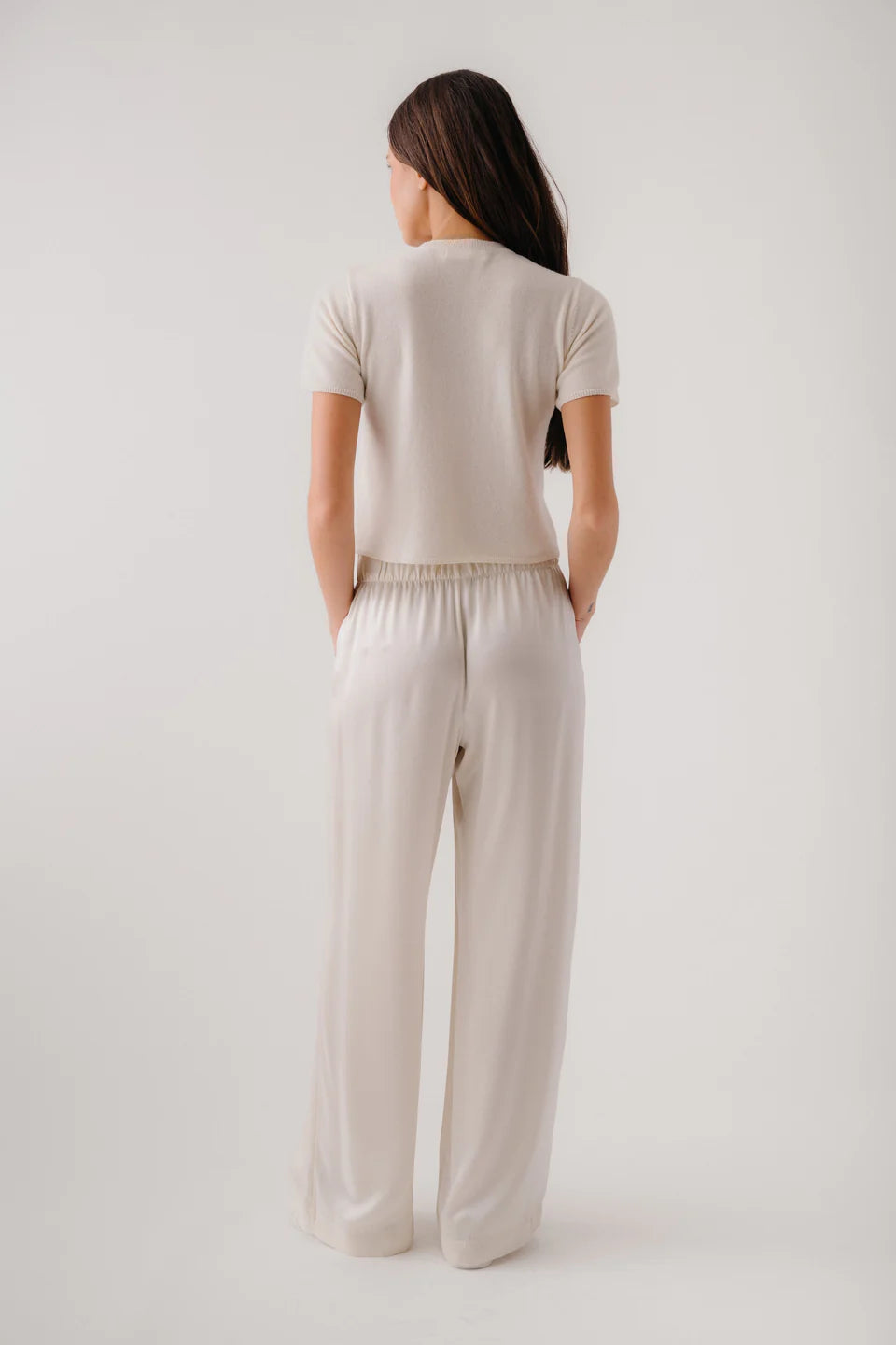 SABLYN CHARLESTON RELAXED CREWNECK TEE - GARDENIA