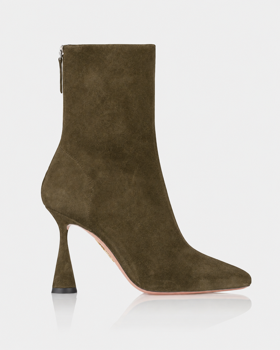 AQUAZZURA AMORE BOOTIE 75 - HUNTER GREEN