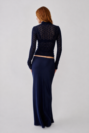 SABLYN RHEA LONGSLEEVE MOCKNECK  SWEATER - MIDNIGHT NAVY