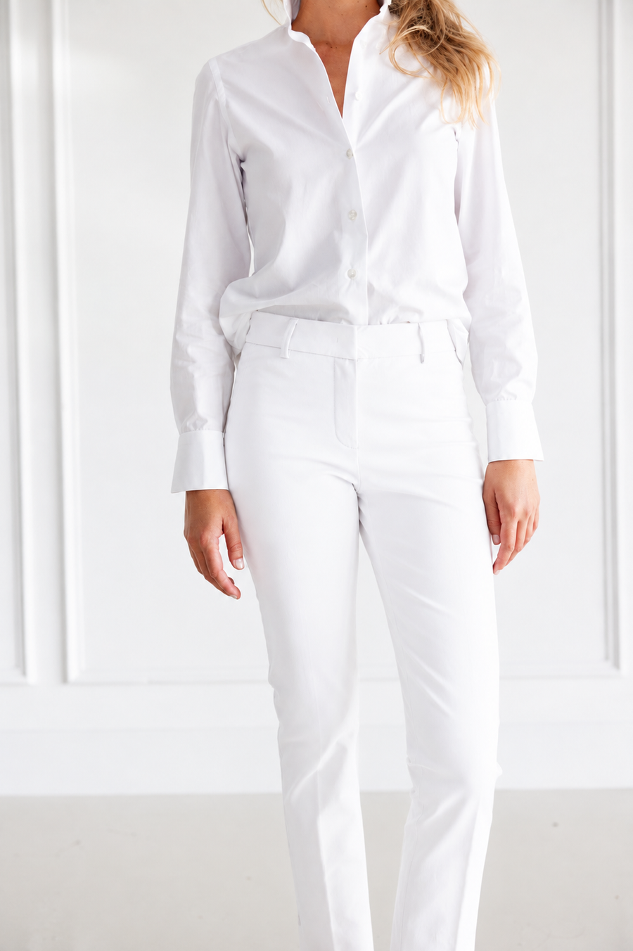 PAMELA HENSON ALINE PANT - WHITE